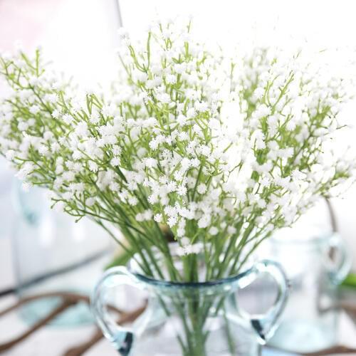 Babysbreath Artificial Flower For Wedding DIY flower bouquet accessory Home Hotel Party Decorations Fake flower head
