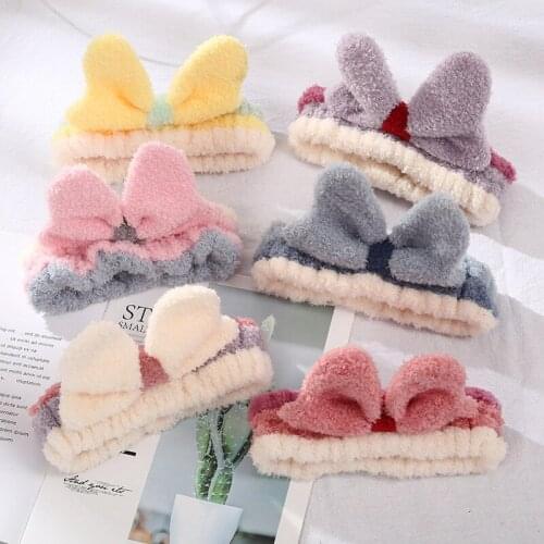 2021 New Cute Three-dimensional Cat Ears Hair Band Wash Face Headband Makeup Mask Hair Cover Soft Hair Cover Hair Accessories