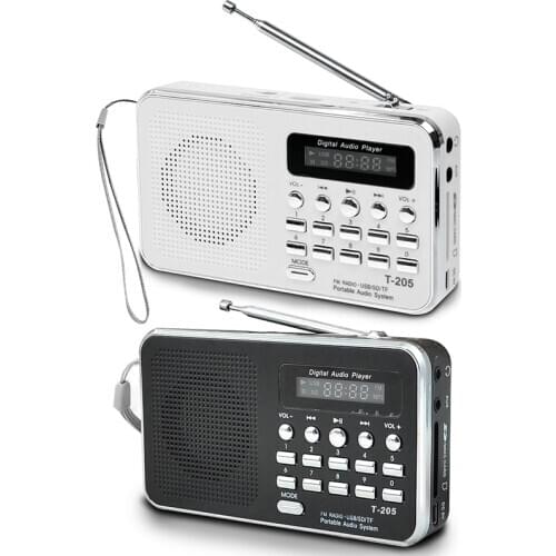 Portable Mini Am Fm Radio Stereo Speaker Support Sd/Tf Card With Usb