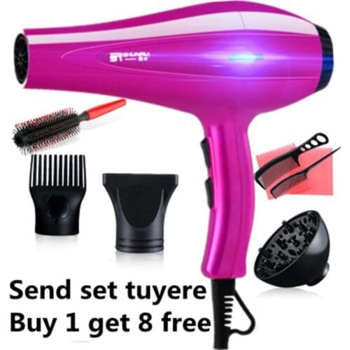 Professional 4000W Powerful Hair Dryer Fast Styling Blow Dryer Hot And Cold Adjustment Air Dryer Nozzle For Barber Salon Tools