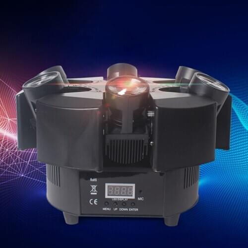 Professional DJ Stage Effects Lighting 6x10w RGBW 4IN1 LED Beam Moving Head Light DMX 6 Heads Beam Projector for Disco Christmas