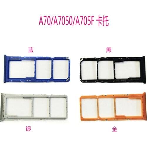 SD For Samsung Galaxy A70 A705F SIM Card Tray Reader Socket Slot Holder Dual