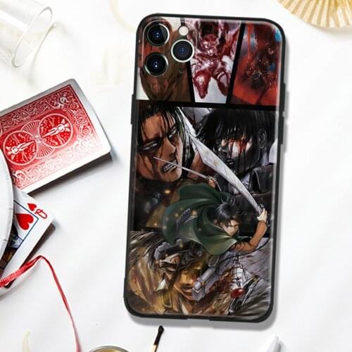 Rivai Akkaman Attack on Titan Glass Soft Silicone Phone Case FOR IPhone SE 6s 7 8 Plus X XR XS 11 12 Mini Pro Max Cover Shell