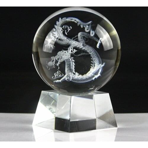 Southeast Asia TOP COOL Business Ornament HOME SHOP OFFICE auspicious FENG SHUI Talisman 3D Royal Dragon Crystal ball statue