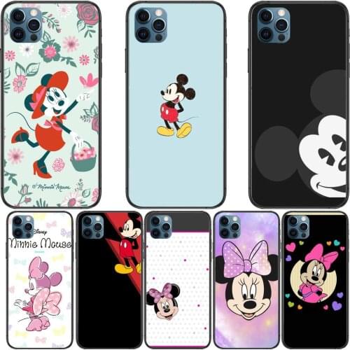 Calling Mickey Minnie Mouse Phone Cases For iphone 12 Pro Max case 11Pro Max 8PLUS 7PLUS 6S iphone XR X XS mini mobile cell fun