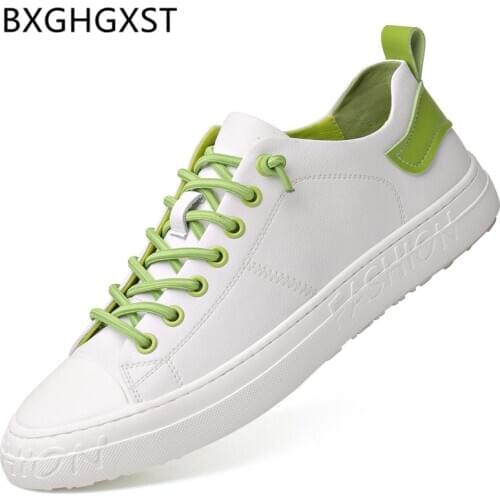 Fashion Loafers Men Shoes Leather Sneakers Men Designer Casual Shoes Men 2020 White Sneakers Slip on Luxury Shoes Zapatillas