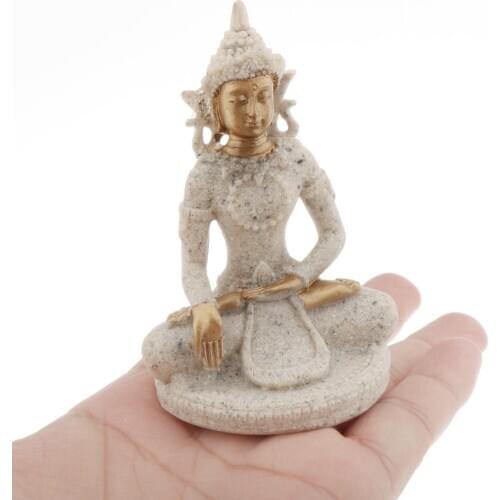 Southeast Asia Seated Meditation Buddha Statue Hindu Buddhism Decoration Temple Yoga Buddha Figure India Religious Home Decor