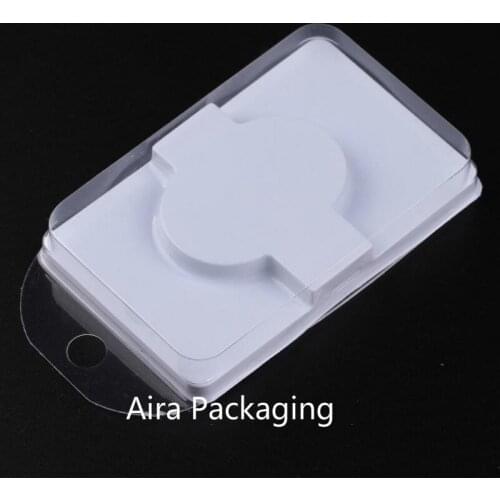 100pcs/lot White Fake Eyelashes Blister Package Empty False Eyelashes Refillable Box DIY Eye Makeup Tool Eyelashes Storage Case