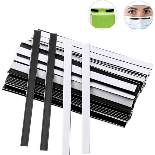 100pcs/bag Sealed Food Clip Sticker Black Peel Stick Tin Foil Tie Plastic Wire Practical Bendable Coffee Bag Tie Sealing Strip