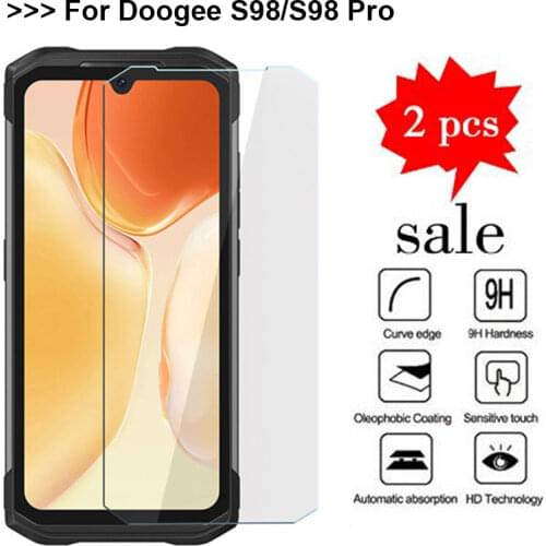 2PCS Tempered Glass Doogee Y8 Screen Protector 100% High Quality Phone Cover Case Explosion Proof Films For Doogee Y8 6.1 Inch