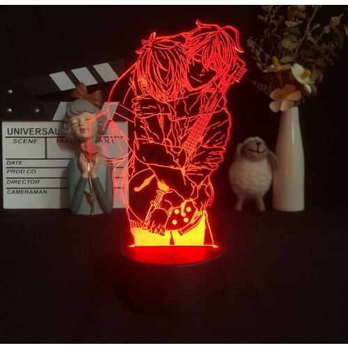 3D Lamp Given Japanese Anime Manga Night Lamp Light Color Changing for Home Decoration Child Birthday Gift Manga