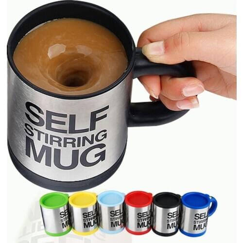 400ml Auto Magnetic Mug Stainless Steel Self Stirring Coffee Mug Automatic Lazy Mixing Juice Milk Smart Shaker Coffee Mix Cup