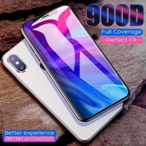 900D Protective Tempered Glass on the For iPhone 11 X XS Max XR Screen Protector Glass For iPhone 7 8 6 6s Plus 11 Pro Max Glass