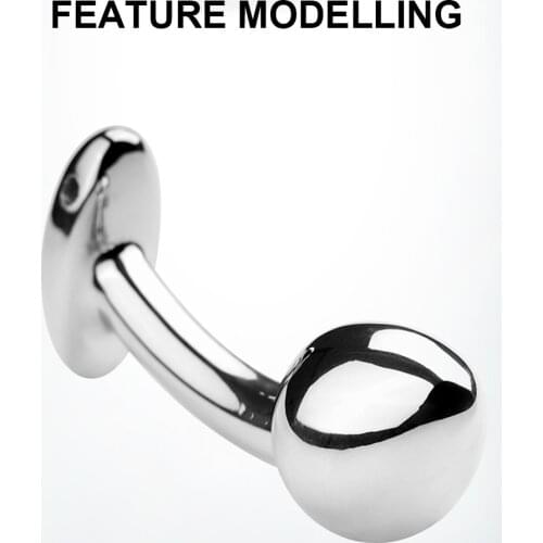 Stainless Steel Anal Plug Curved Sex Toys Women Men G-spot Dildo Butt Plug Prostate Massage Adults Sex Products Intimate Goods