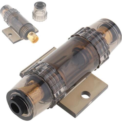 Durable Car Audio Refit Fuse Holder 8 Gauge 60A DC 12V Car Stereo Audio Circuit Breaker Inline Fuse