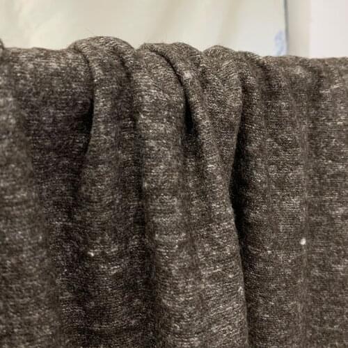 White waxberry 125cm 310g/m Blended coffee knitted wool fabrics clothes Garment sewing materials Free shipping