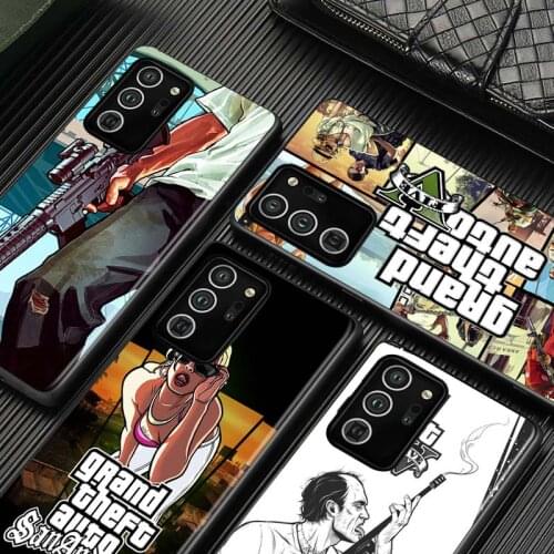 Grand Theft Auto GTA V for Samsung S20 FE Ultra Plus A91 A81 A71 A51 A41 A31 A21S A11 A72 A52 A42 A32 A12 A02S Phone Case