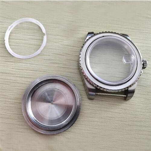 40mm Stainless Steel Watch Case With Sapphire Glass for Miyota 8215/821A Mingzhu 2813/3804 Movement Automatic Mechanical