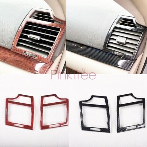 Wooden Color Front Side Air Conditioning Vent Cover Interior Decoration Car Accessories For Toyota Camry 2006- 2011