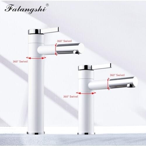 Белые смесители для ванны FALANGSHI China At AliExpress