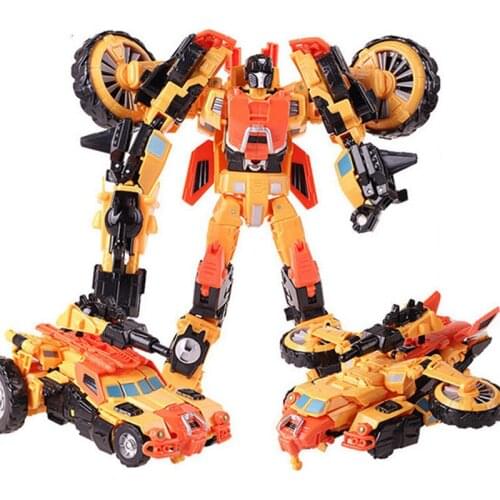 Haizhixing NEW 22CM Transformation Boy Toy Anime Action Figure Robot Car ABS Plastic Dinosaur Military Model Kids Toys Gifts