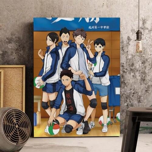 Hd Prints Haikyuu Canvas Painting Wall Art Modular Japan Anime Pictures Volleyball Poster Modern Home Decoration For Living Room