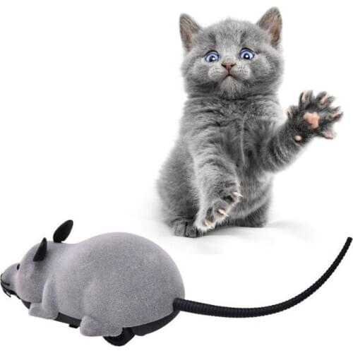 Pet Toys Funny Wireless Electronic Remote Control Mouse Toy for Cats Durable Interative Cat Tease Rotating Mice Toys для кошек