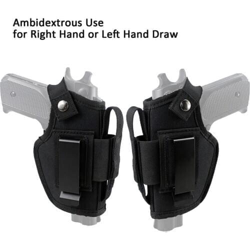 New Mens Tactical Pistol Holster Outdoor Hunting Left and Right Interoperability Stealth Holster 800D Nylon Pistol Holster Set