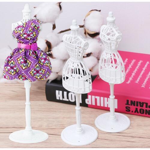 10/15/20pcs Mini Doll Clothes Mannequin Hollow Art Mannequin Mini Clothes Model Rack Girls Doll Dress Clothes Display Holder