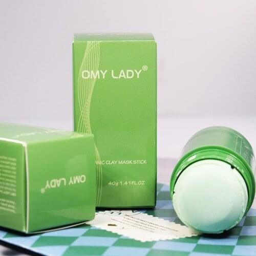 OMY LADY Green Tea Stick Mask Deep Cleansing Facial Mask Stick Moisturize Blackhead Fine Pore Oil Contrl Face Skin Care TSLM2