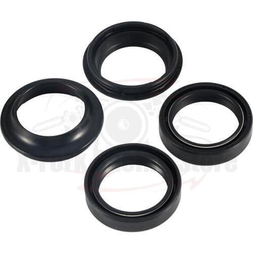 4PCS SET Kit Fork Oil Seals 2PCS & Dust Seals 2 PCS For Suzuki RG125 NF13A