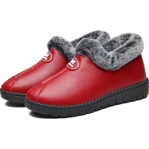 Winter New Old Beijing Cloth Shoes Womens Cotton Shoes Non-slip Platform Warmth Plush Plush Women Shoes Fashion All-match
