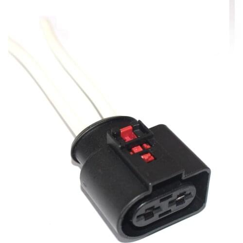New 2 Pin Connector Plug Housing Pigtail #1K0971955 Fit for VW AUDI