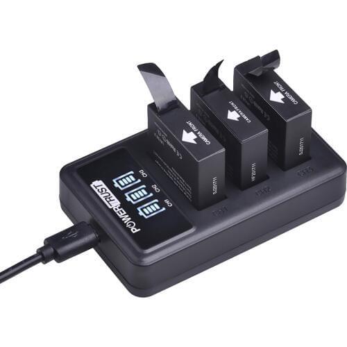 3X 3.8V 1000mAh Original SJCAM SJ6 LEGEND Battery+LED Displys 3-Slot USB Charger for SJ6 Legend SJ6 Legend Air Sports DV Camera
