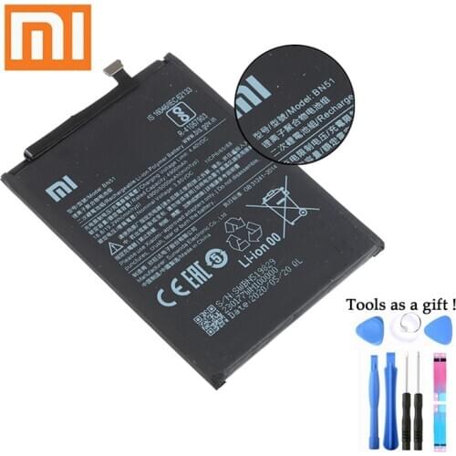 Xiao Mi Original Battery BN51 5000 mAh for Redmi 8/8A High Quality Phone Replacement Batteries+TOOL