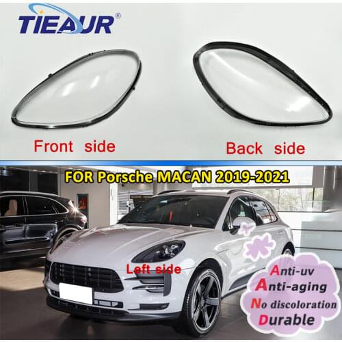 Headlamp Clear Shell for Macan 19-21 Transparent Glass Lens Cover Replacement Auto-Cover Shell DIY