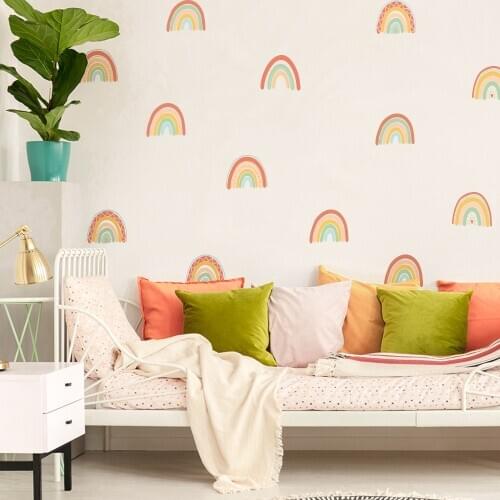 Rainbow Wallpaper Stickers On The Wall Stickers For Kids Room Decor Baby Room Decoration Wallpaper In The Nursery