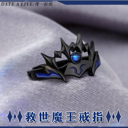 Anime Date a Live Tobiichi Origami Satan Adjustable Ring Fashion 925 Sterling Silver Rings Cosplay Props Jewelry Daily Cos Gift