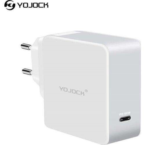 Yojock PD Charger Type C Power Delivery Quick Charger 3.0 60W EU/AU/UK/US Travel Wall Charger Adapter for Samsung S8 Xiaomi Mi5
