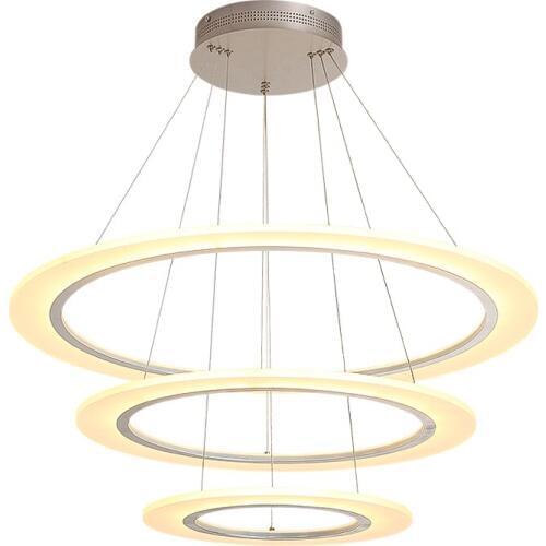 Modern Led Pendant Lights Simple 3 Rings Hanging Lamp Creative Aluminum Lampara Home Lighting Fixtures Bedroom Lampen Lustre