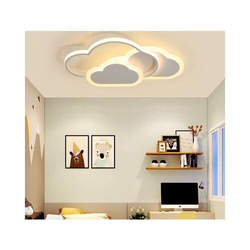 Childrens room lamp LED ceiling lamp lovely cloud boys and girls eye protection Nordic bedroom room 2020 new lamps