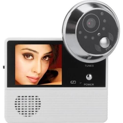 2.4 Inch 0.3 Mega-Pixels Video Door Phone 120 Degree View Angle 32 Music Optional Peephole Viewer