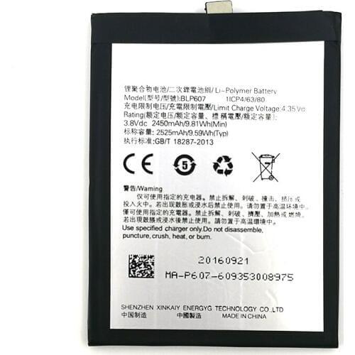 Wisecoco Fast delivery BLP607 2520mAh Battery For OPPO Oneplus X Phone Latest Battery Replacement+Tracking Number