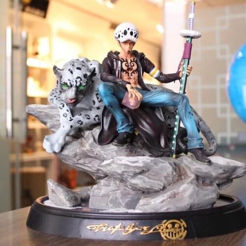 Japan Anime One Piece GK Trafalgar Law Figure Statue Luffy Sanji Action Figurine Collection Model Toy 27cm Christmas Gift