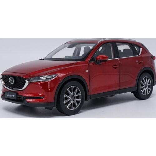 1:18 Diecast Model for Mazda CX-5 2018 Red SUV Alloy Toy Car Miniature Collection Gift CX5 CX 5