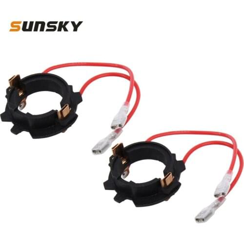 1 Pair H7 LED Headlight Bulb Retainers Holder Adapter for VW Volkswagen Golf 5 MK5 GTI Jetta