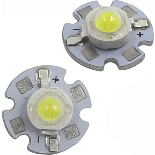 10PCS) 1W 3W 16mm LED PCB with 1W 3W chips installed, Aluminum plate board with chips for bulb light, tracking light. leds