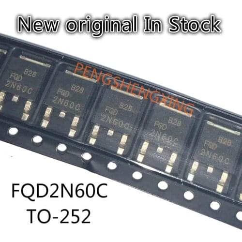 10PCS/LOT 2N60C FQD2N60C TO-252 2N60 New original spot hot sale