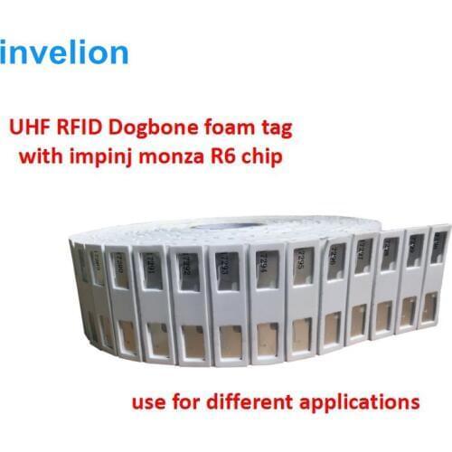 1000pcs/roll uhf RFID Dogbone bibtag 3mm thickness Timing 860-960mhz for marathon running rfid sticker to runner number dorsal