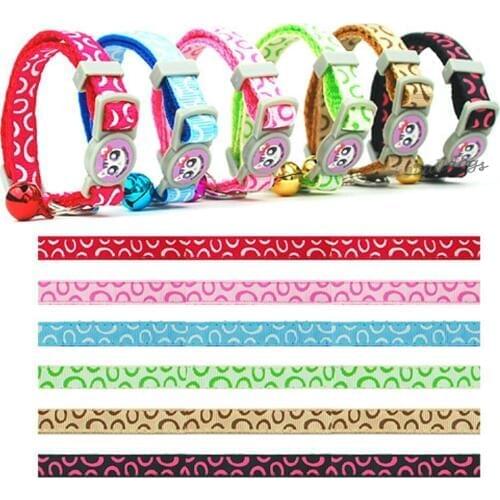 120 Pieces/lot) Wholesale Dog Nylon Collar Bubble Lace Syltes Pet products Cat Puppy Bells Collar Strap